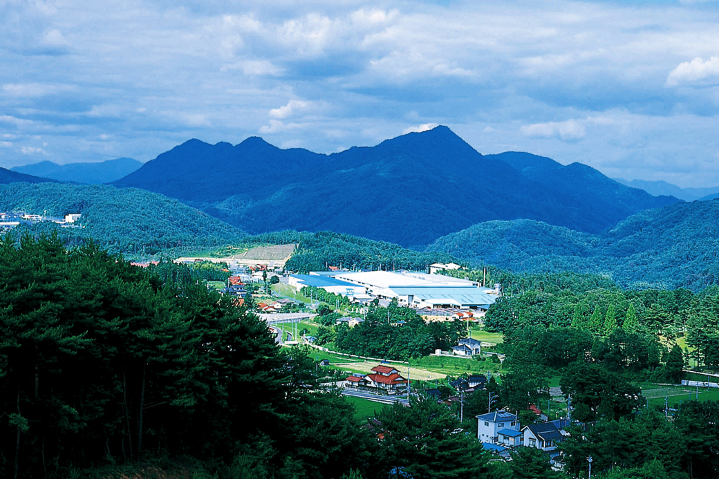 広島のマルニ木工、工場周辺風景